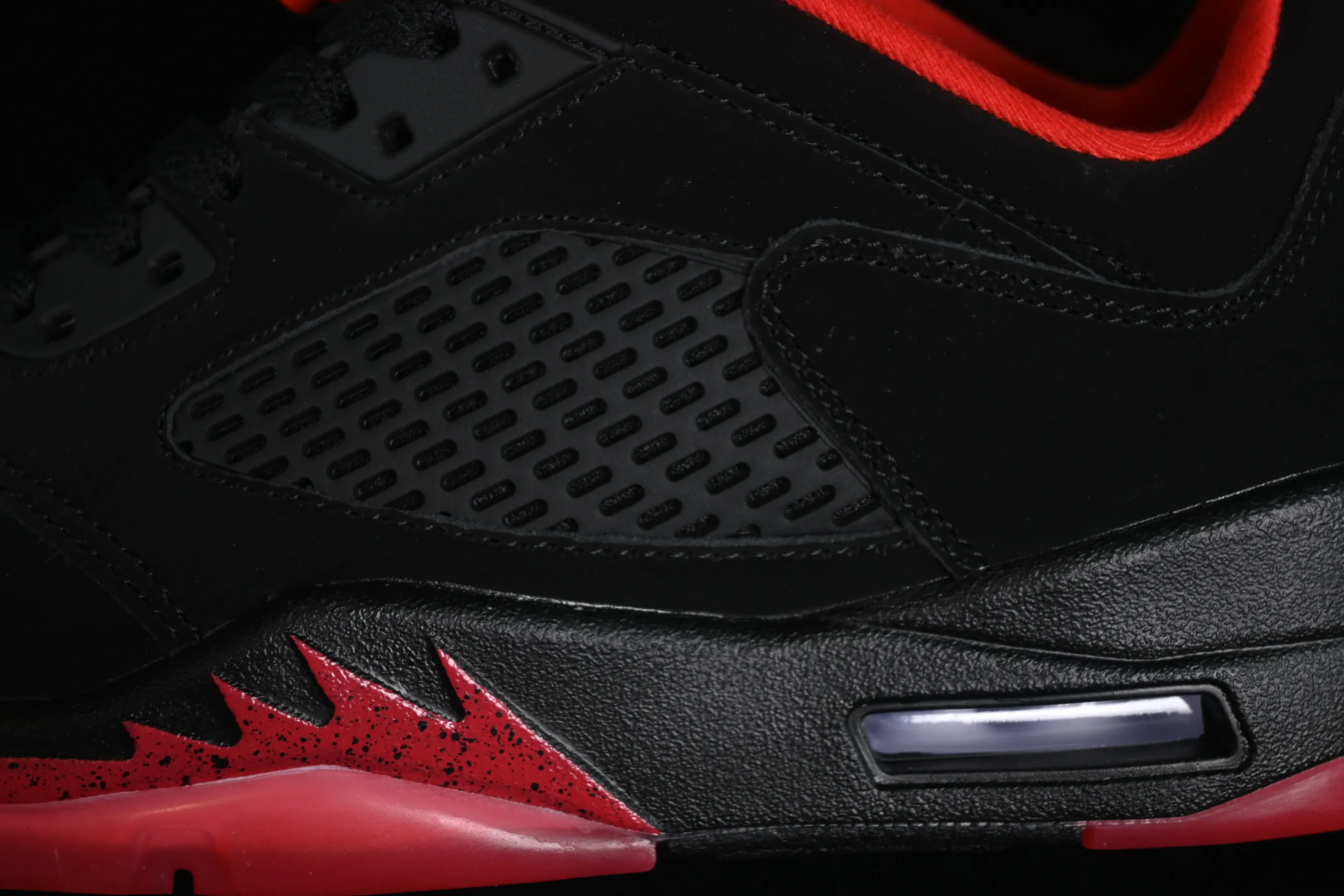 All categories Air Jordan Jordan series basketball shoes Air Jordan 5 Z version Air Jordan 5 Low "Alternate 90" AJ5 Joe 5 black and red low-top basketball shoes 819171-001